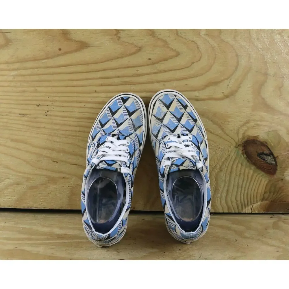 Vans x Eley Kishimoto Sneakers Womens 9 Blue Geometric Off the Wall Athletic